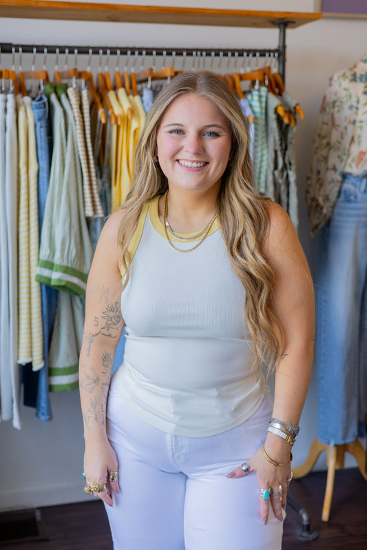 Contrast Tank Top