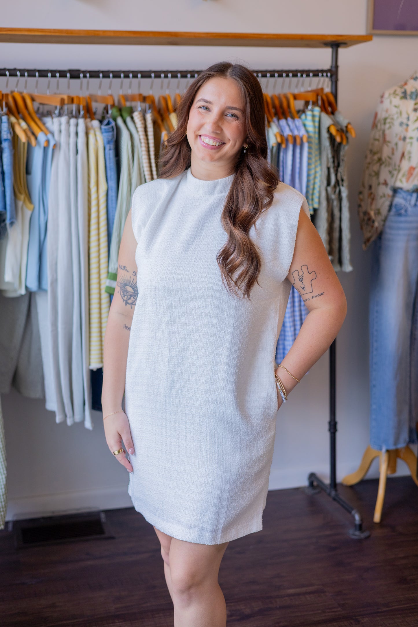 Woven Mini Dress