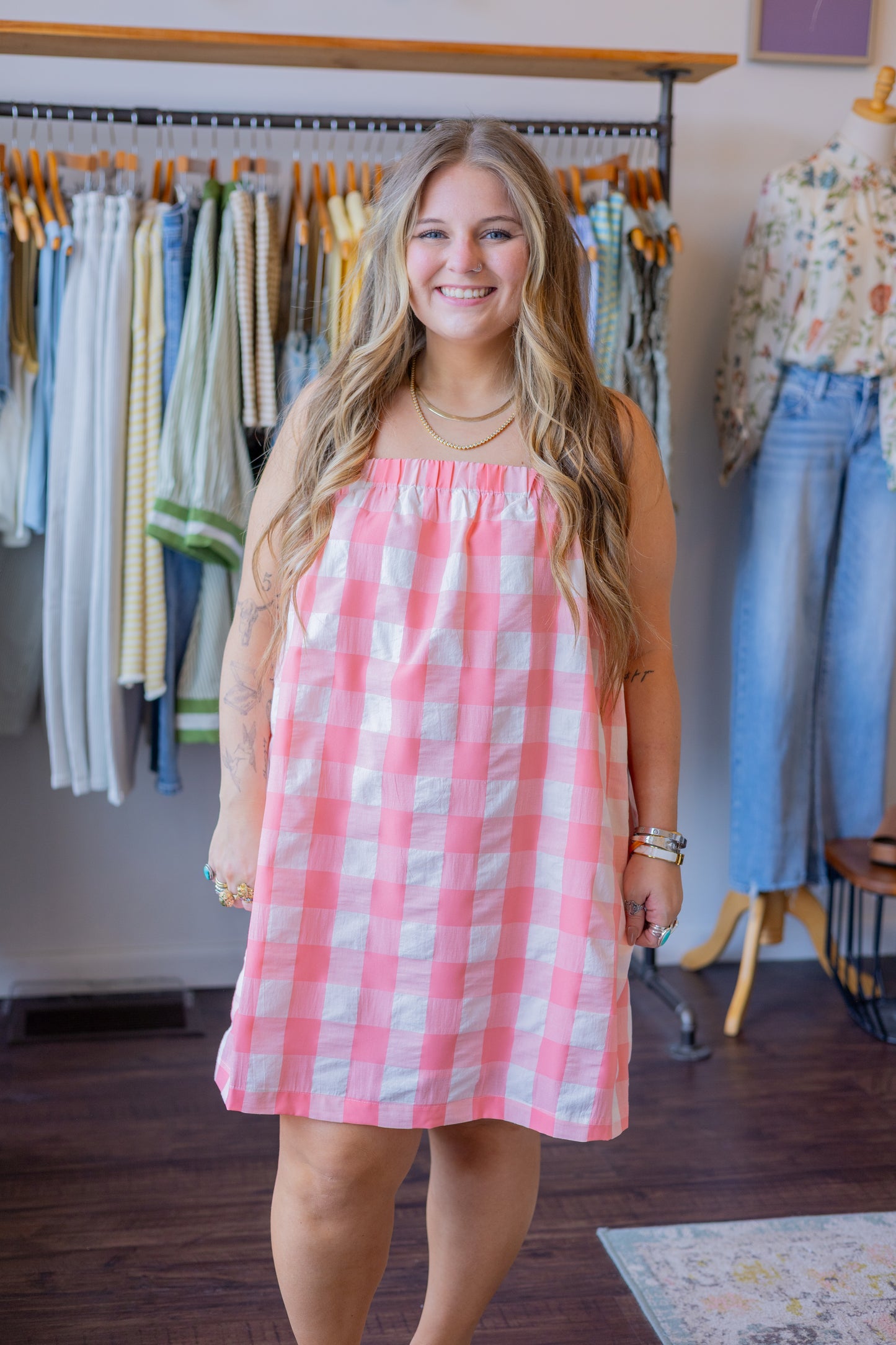 Plaid Mini Dress