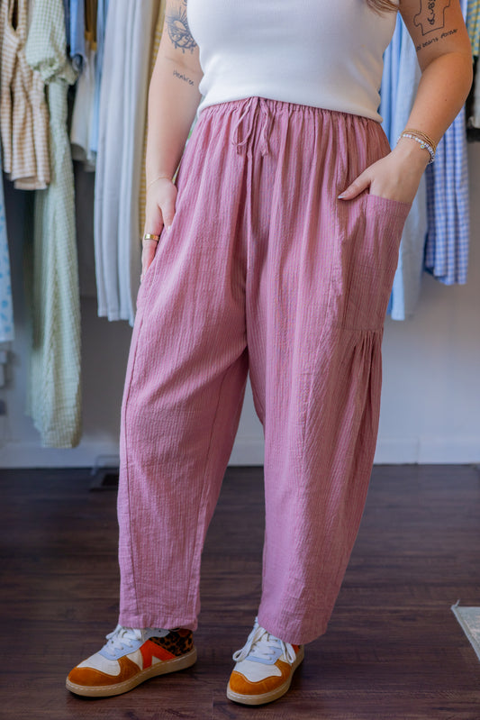 Pinstripe Loose Pants