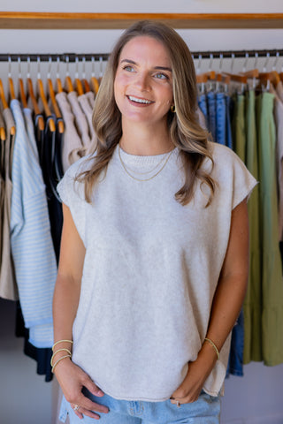 Brushed Knit Sweater Top