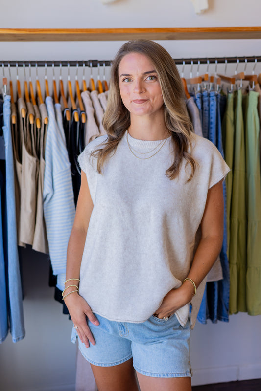 Brushed Knit Sweater Top