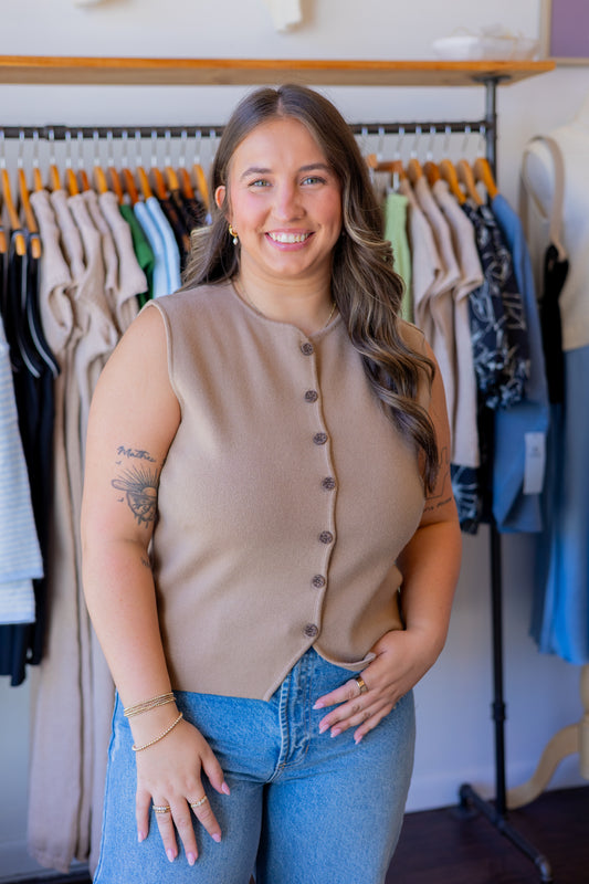 Mocha Sweater Vest