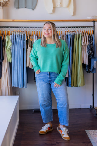 Cropped Oversized Sweater