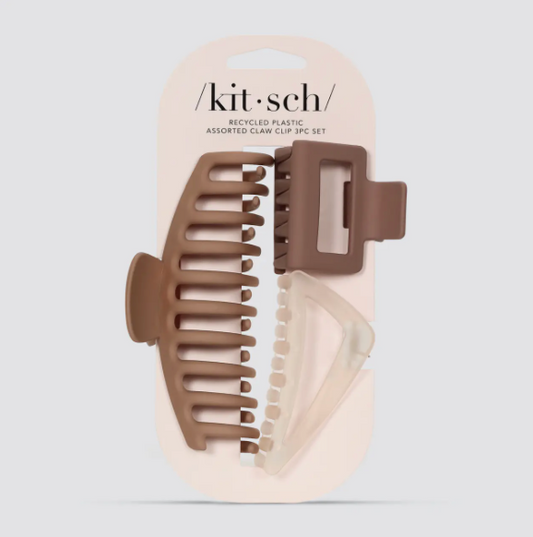 Assorted Claw Clip 3pc Set
