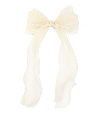 Chiffon Double Bow Clip