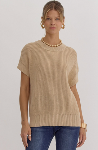 Round Neck Sweater Top