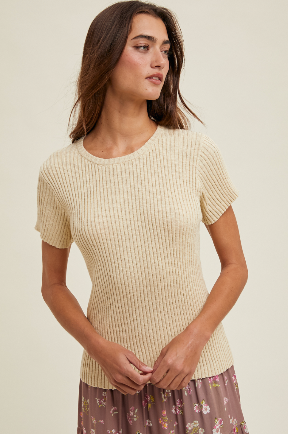 Basic Ribbed Knit Top