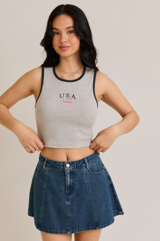 American Flag Tank Top