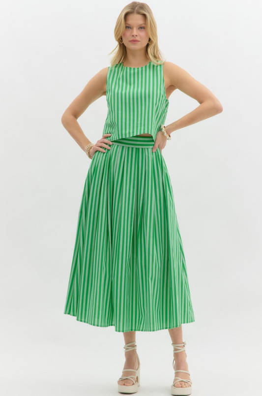 Stripe Sleeveless Top