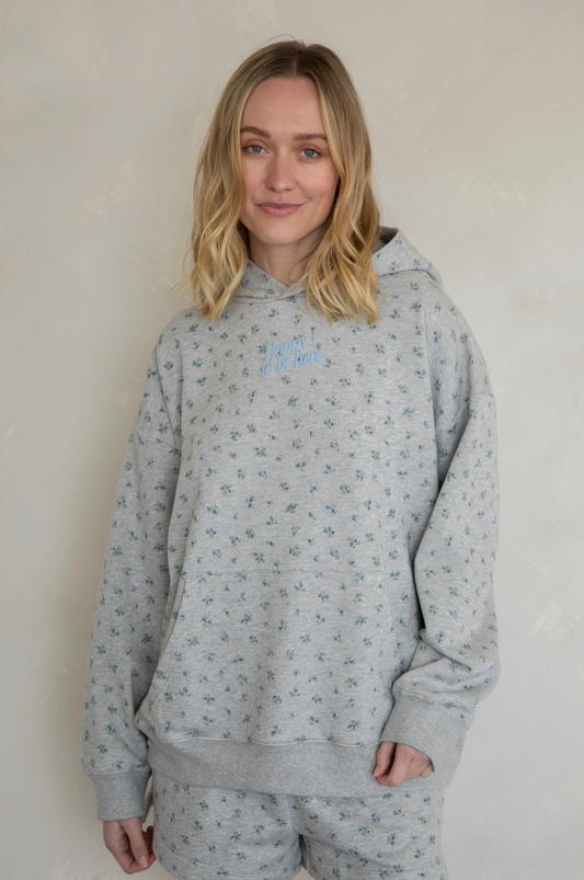 Floral Print Hoodie