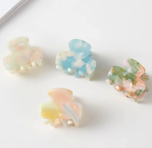 Mini Pearlized Claw Clips