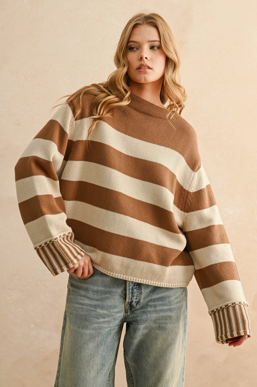 Multi Striped Sweater Top