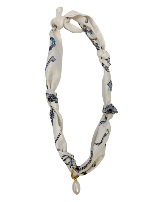 Sophie Pearl Scarf Necklace