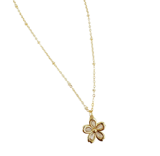 Lily Flower Necklace