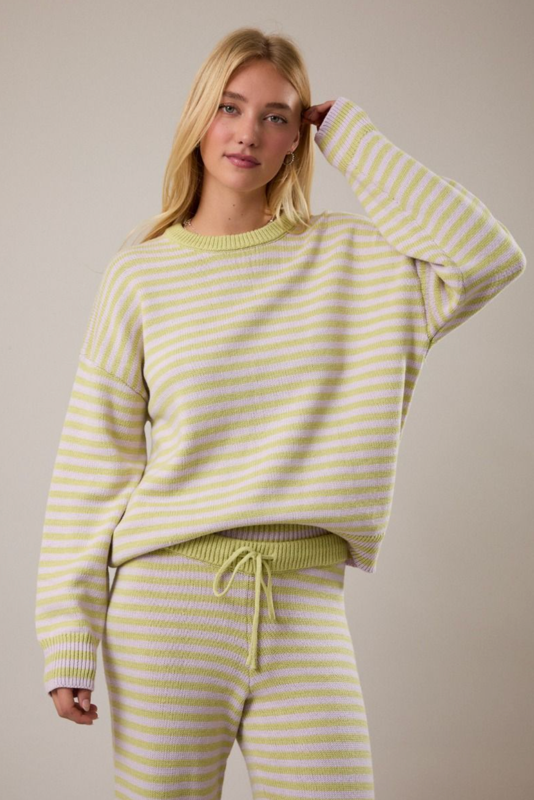 Stripe Sweater Set