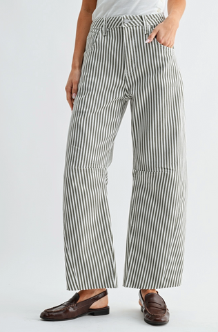 Striped Barrel Jeans