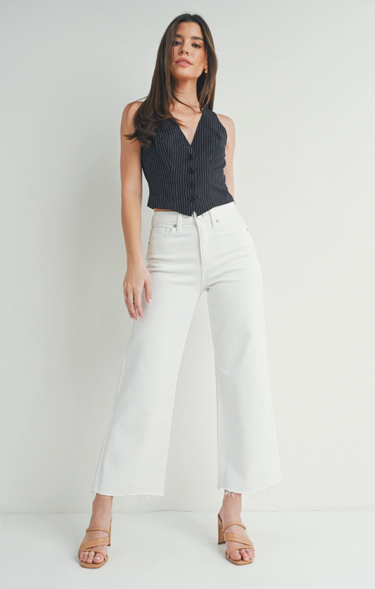 Slim Wide Leg Jeans