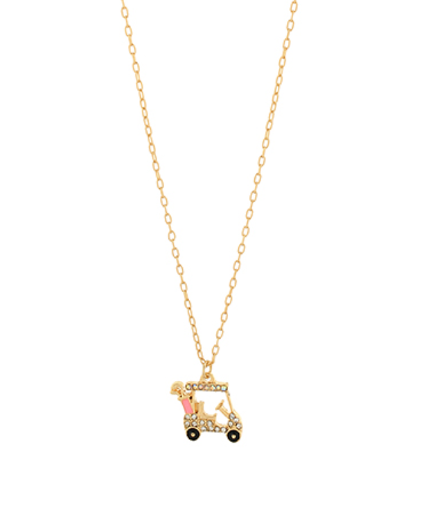 Golf Cart Pendant Necklace