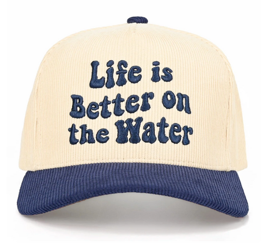 Life is Better Corduroy Trucker Hat