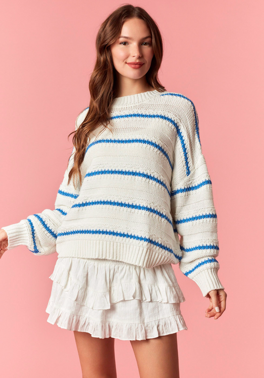 Striped Knit Sweater