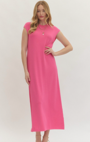 Cap Sleeve Midi Dress