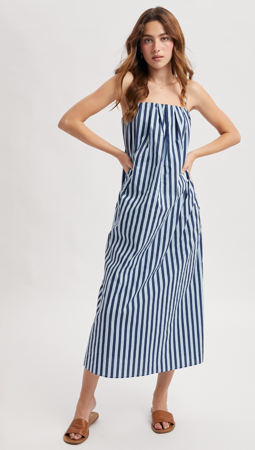 Striped Midi Dress