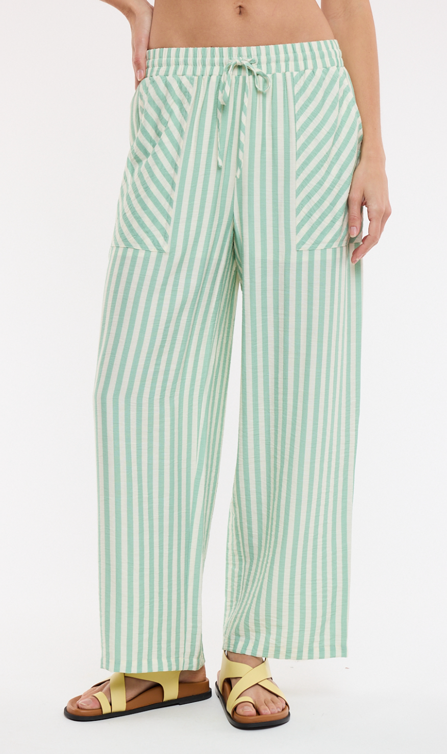 Contrast Striped Pants
