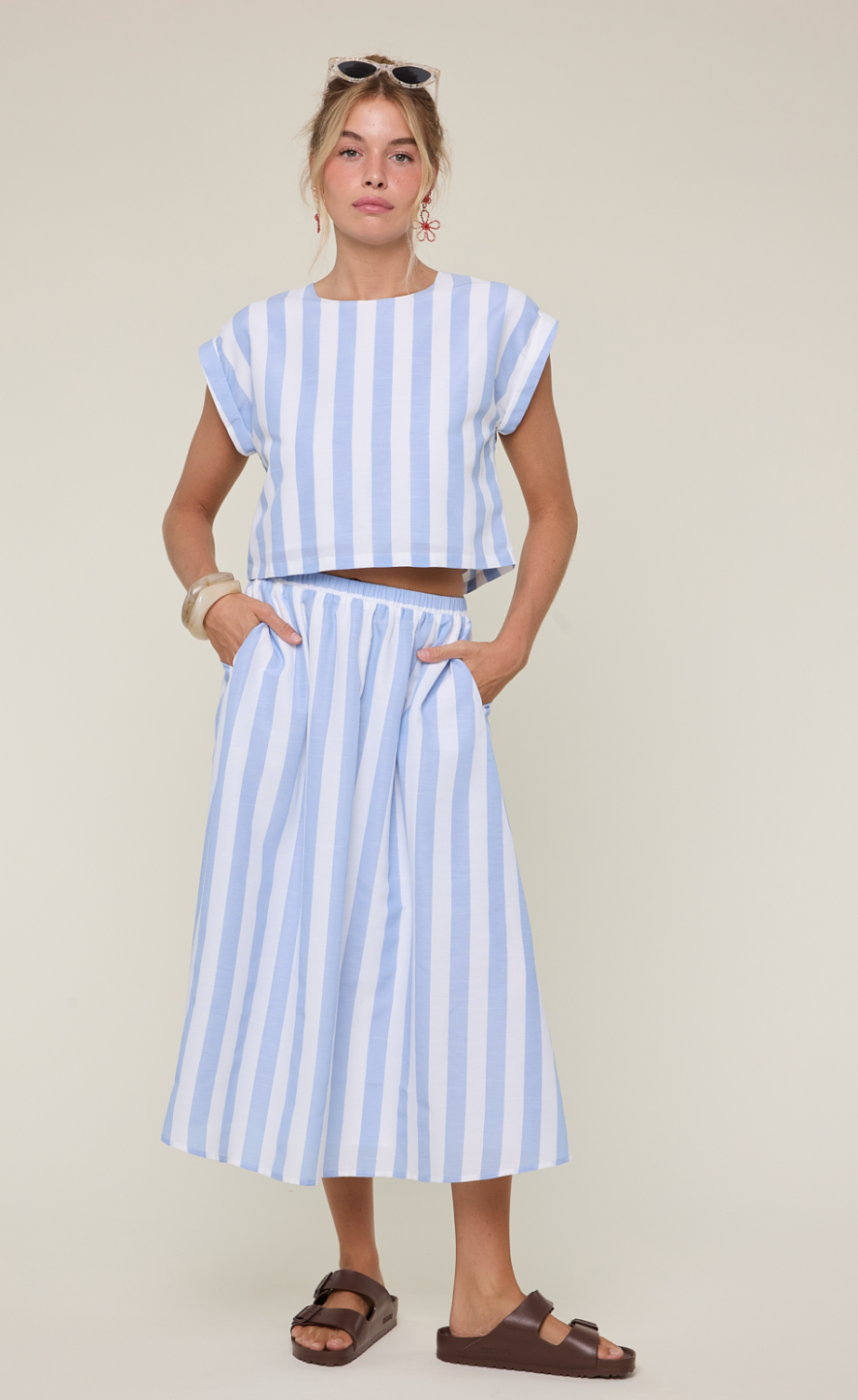Striped Boxy Top