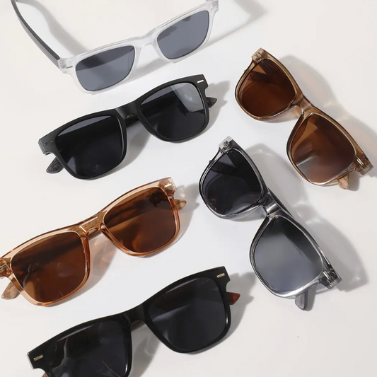 Square Shape Frame Wood Legs Fashion Sunglasses