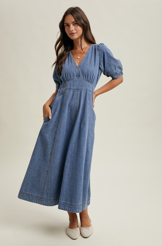 Denim Maxi Dress