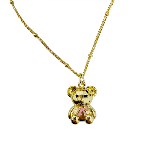 Bear & Bow Necklace