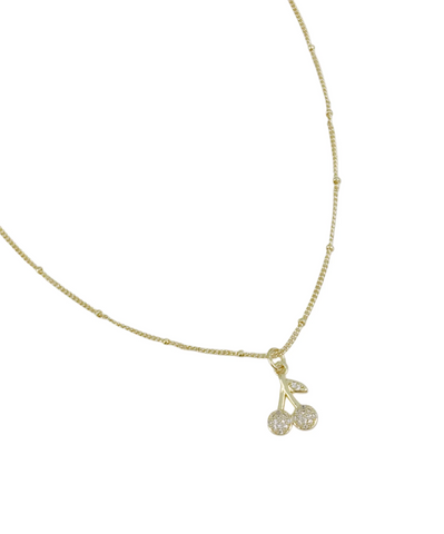 Diamond Cherry Necklace