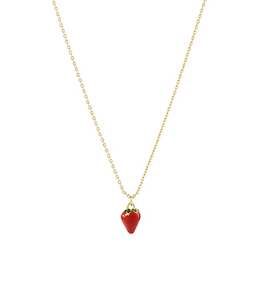 Strawberry Pendant Necklace