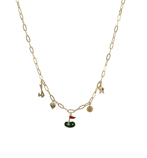 Mixed Golf Charm Necklace