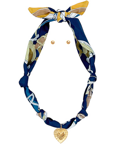 Tie Scarf Necklace Set