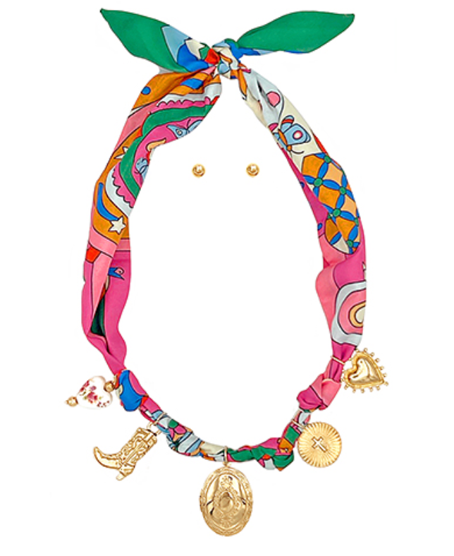 Tie Scarf Necklace Set
