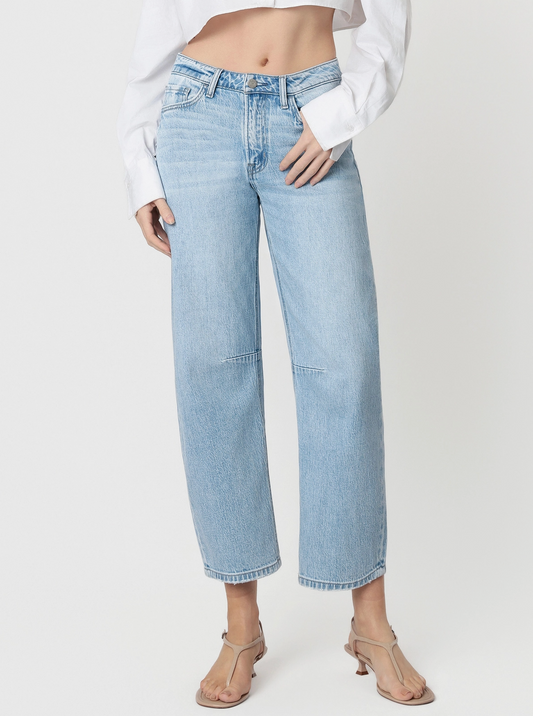 High Rise Wide Barrel Jeans