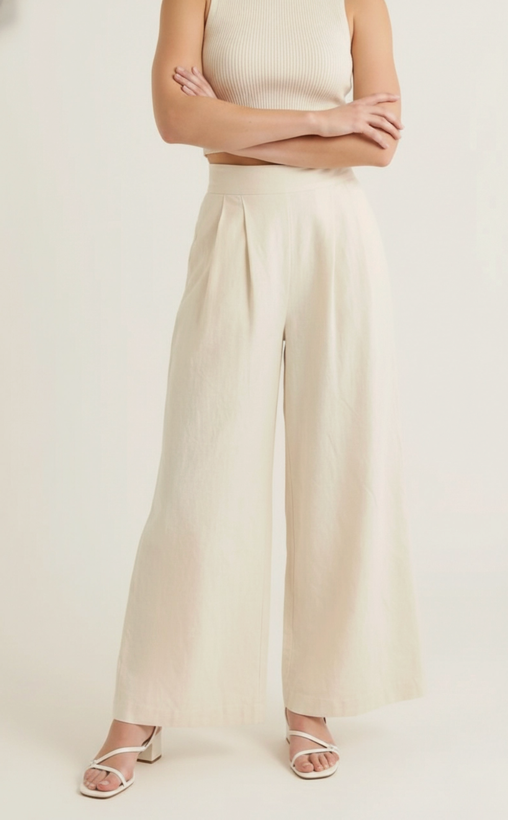 Wide Leg Linen Pants