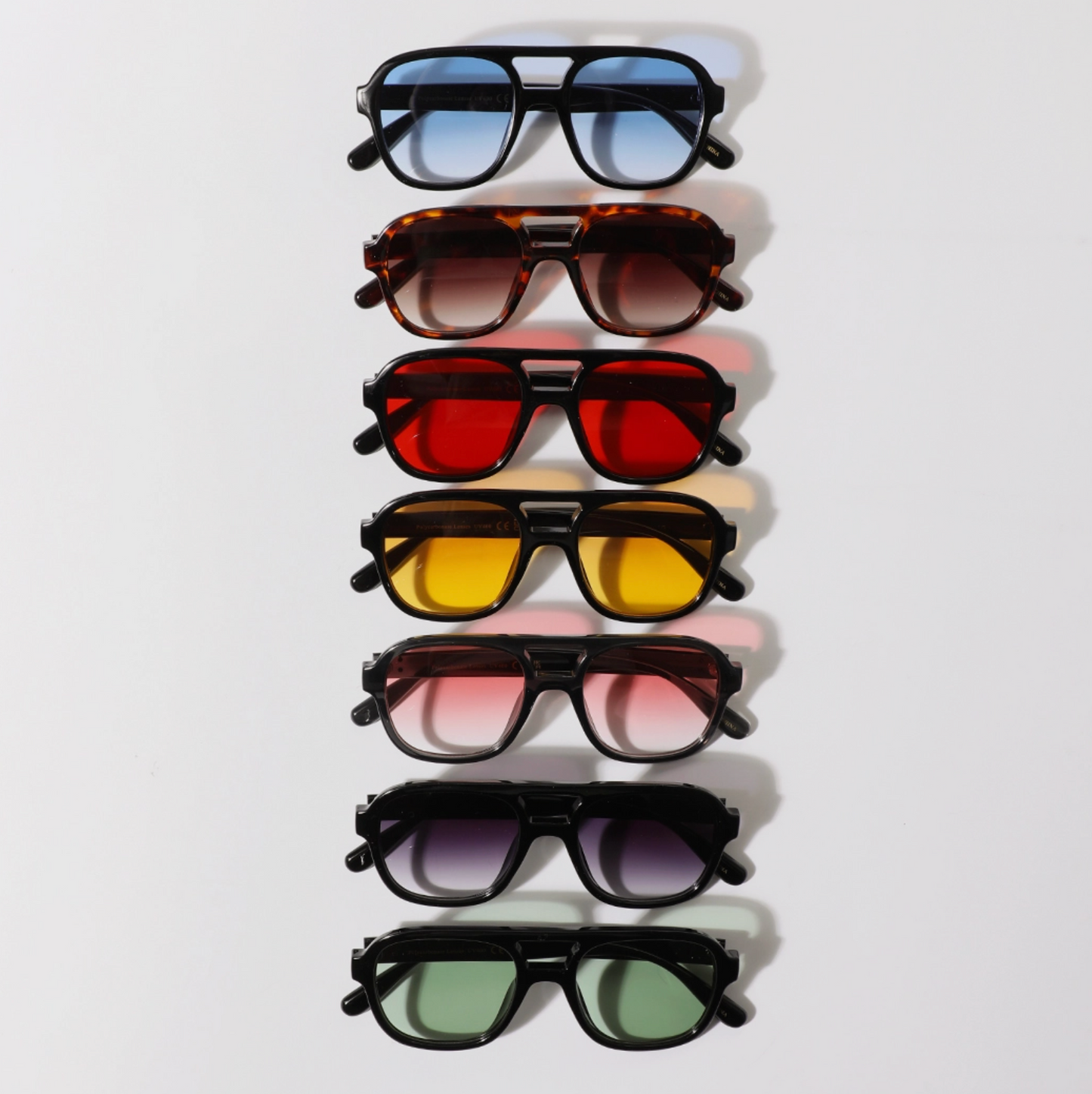 Retro Square Aviator Sunglasses