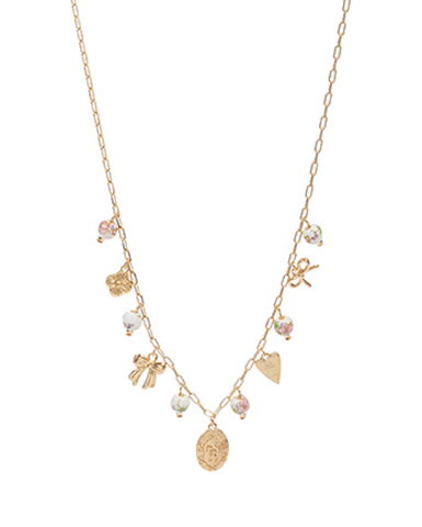 Ceramic Multi Charm Necklace