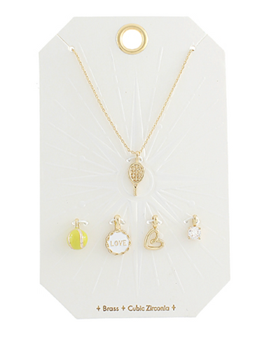 Charm Necklace Set