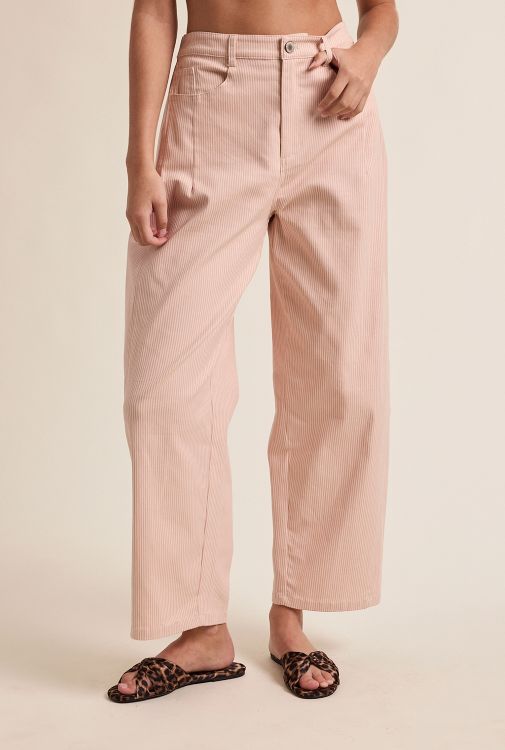 Striped Cotton Pants