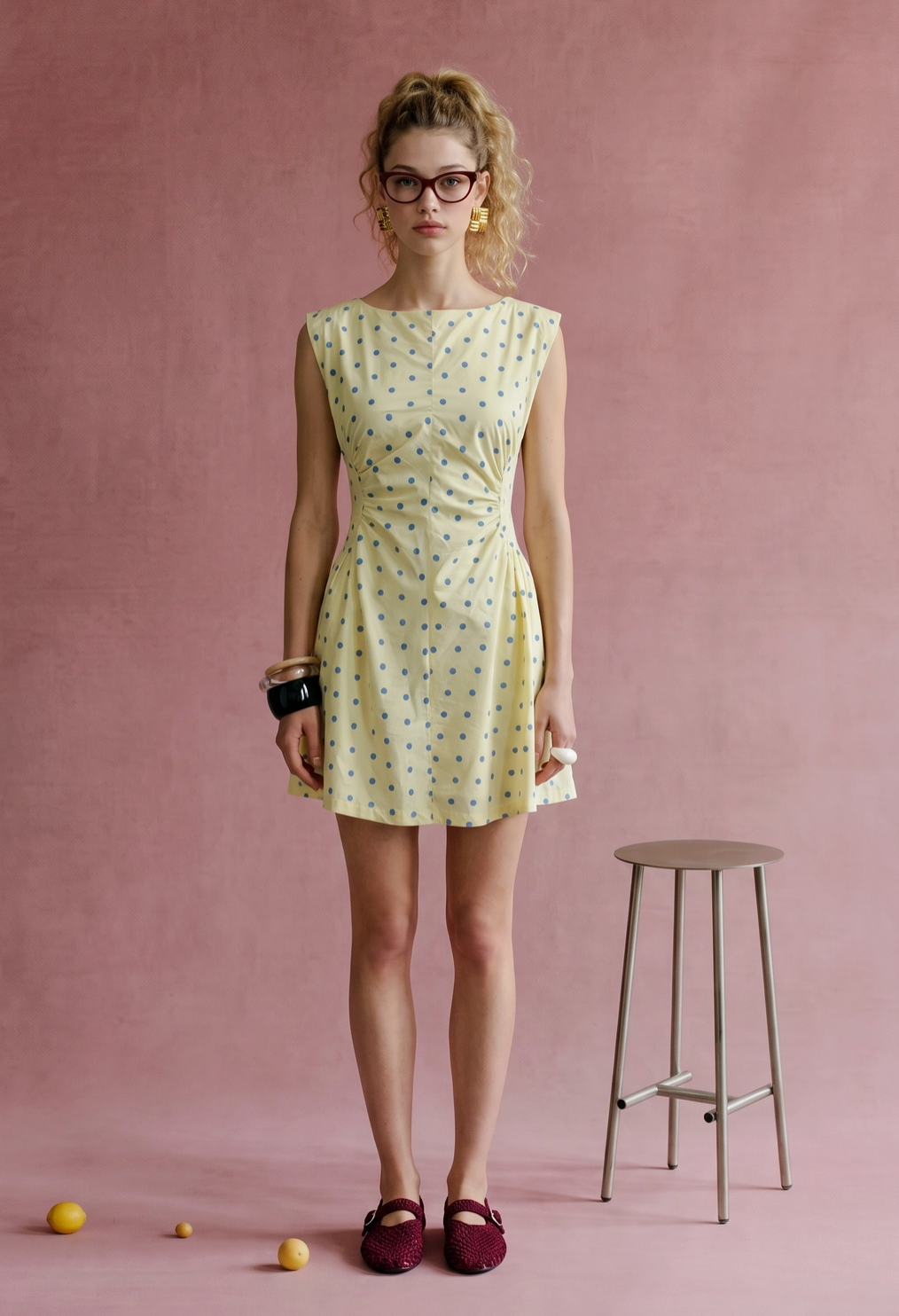 Polka Dot Mini Dress