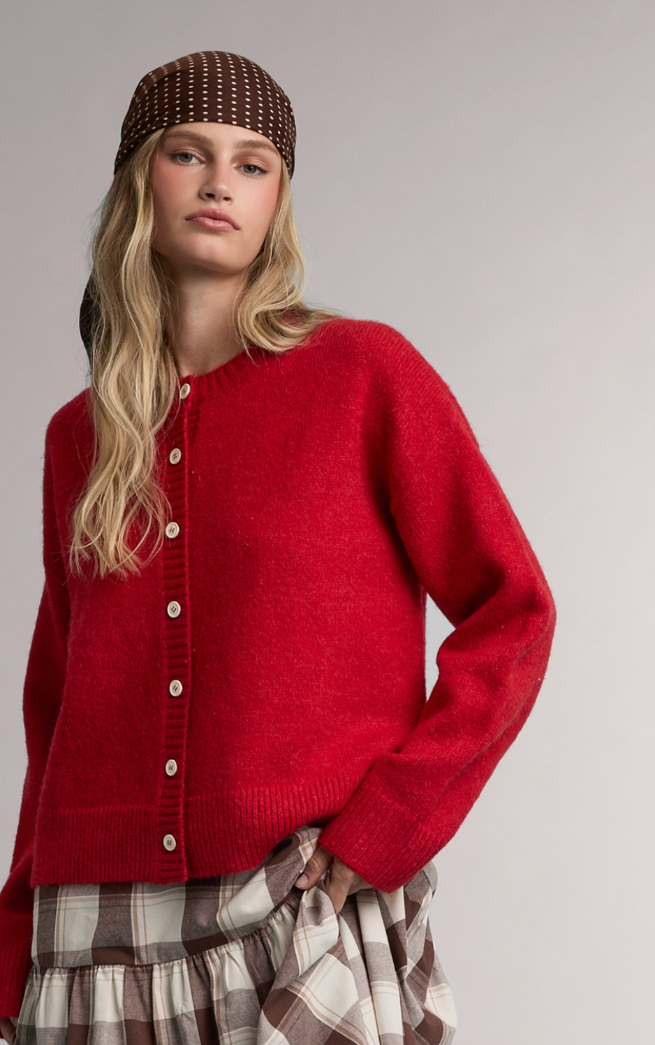 Classic Front Button Cardigan