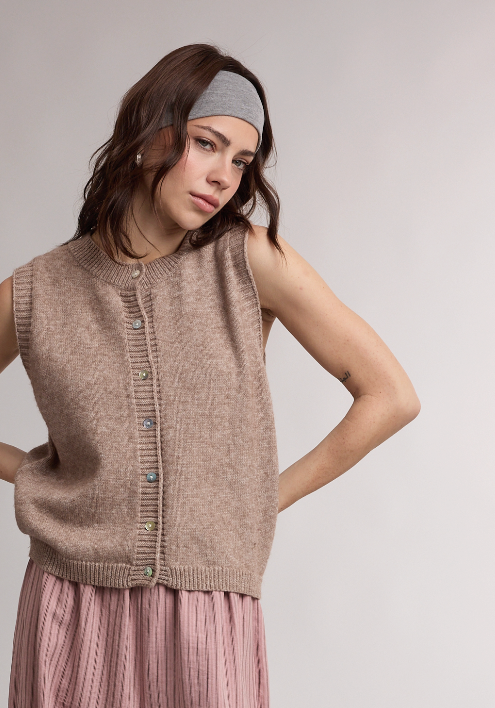 Sweater Cardigan Vest