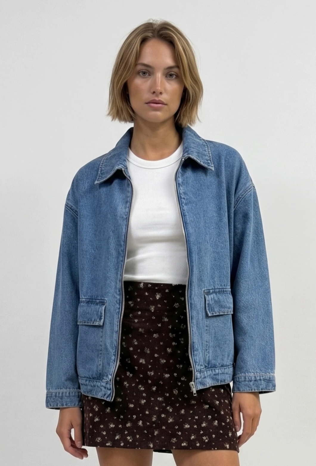Denim Zip Jacket