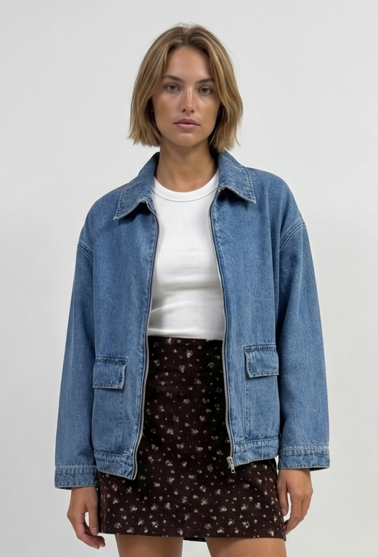 Denim Zip Jacket