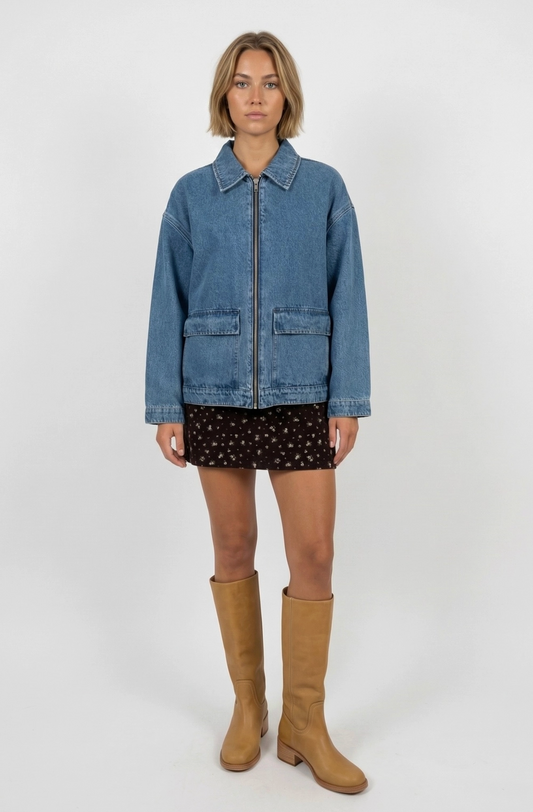Denim Zip Jacket