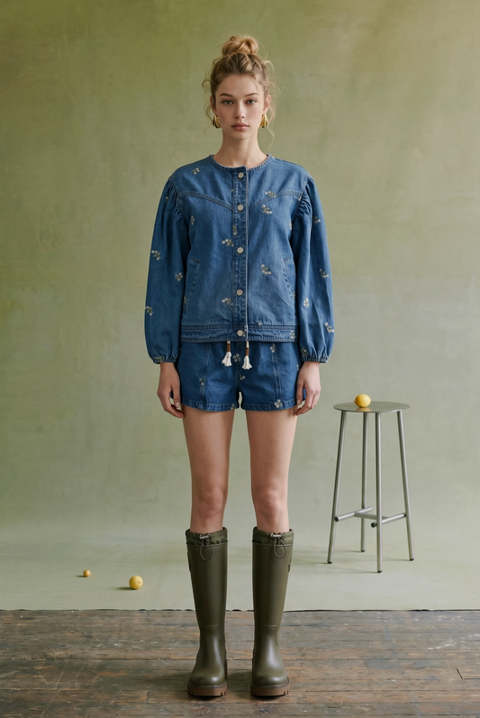 Embroidered Denim Jacket